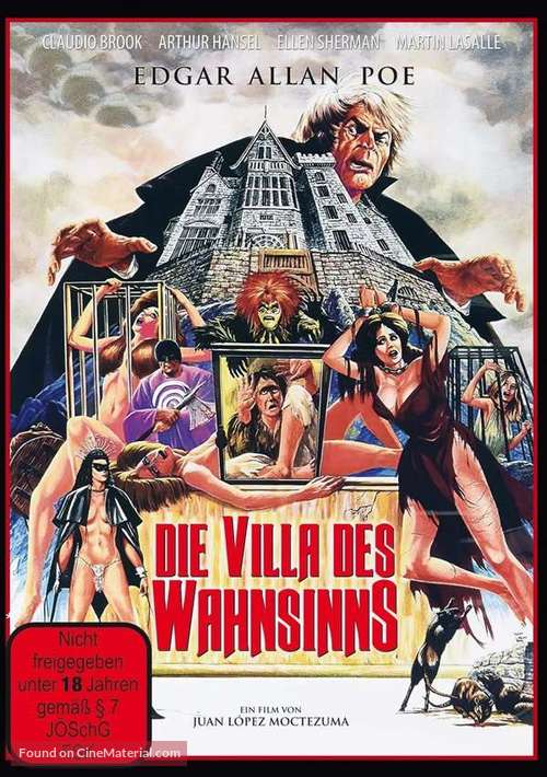 The Mansion of Madness - German Movie Cover