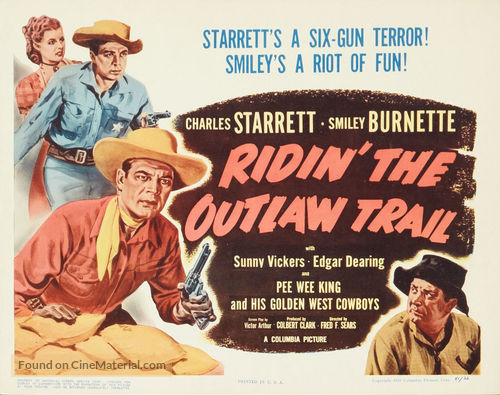 Ridin&#039; the Outlaw Trail - Movie Poster