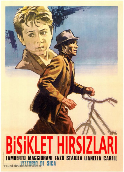 Ladri di biciclette - Turkish Movie Poster