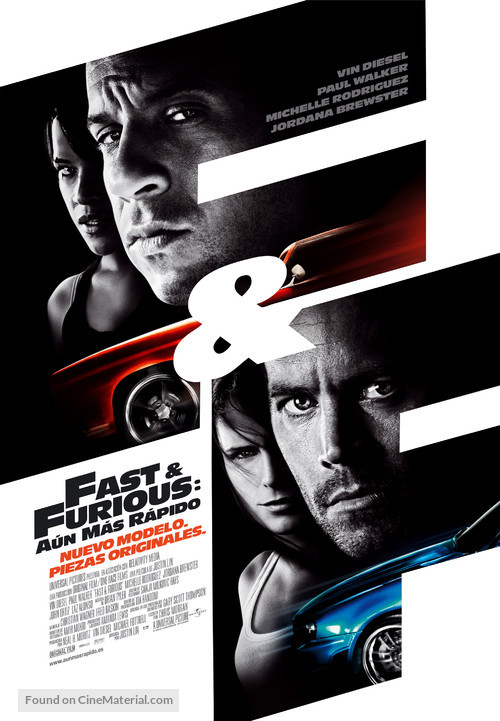 Fast &amp; Furious - Spanish Movie Poster