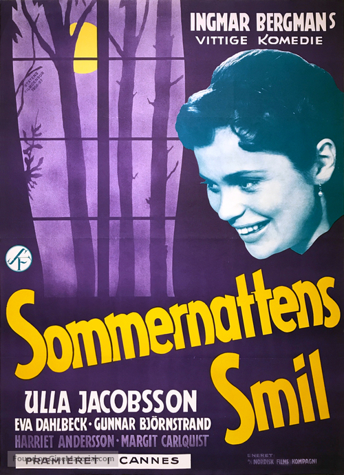 Sommarnattens leende - Danish Movie Poster