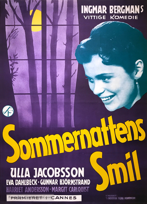 Sommarnattens leende - Danish Movie Poster