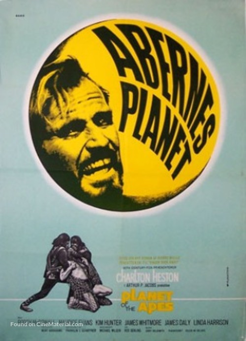 Planet of the Apes - Danish Movie Poster