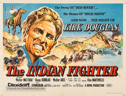 The Indian Fighter - British Movie Poster