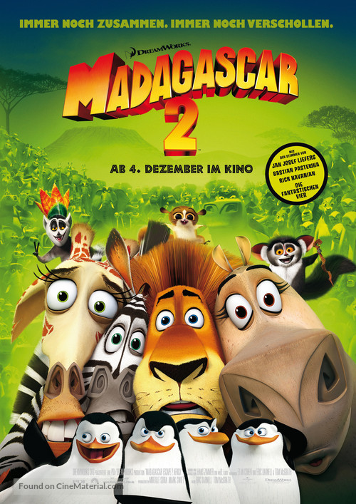 Madagascar: Escape 2 Africa - German Movie Poster