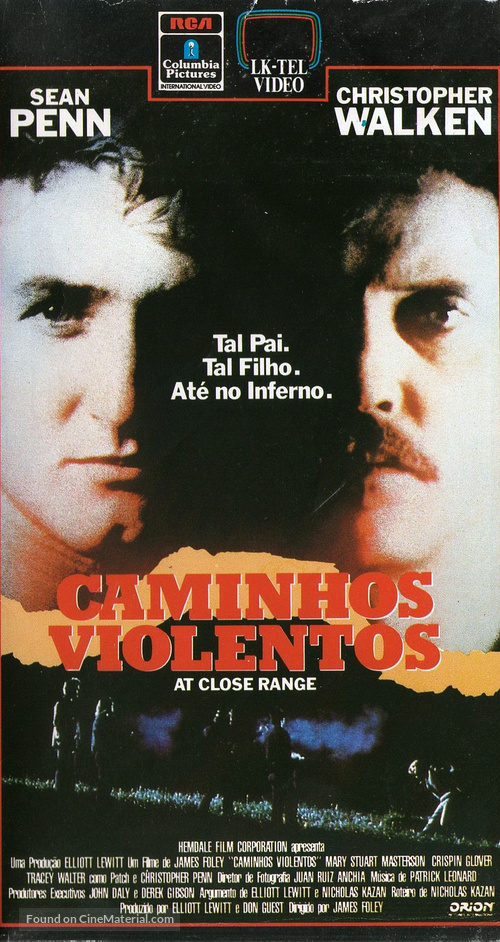 At Close Range - Brazilian DVD movie cover