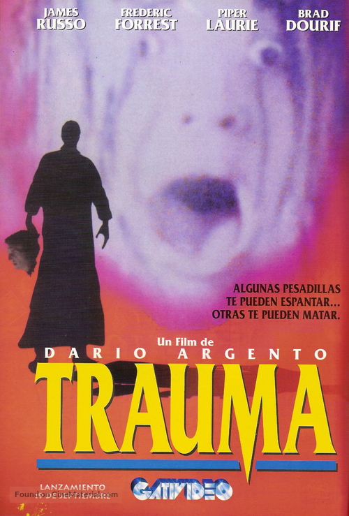 Trauma - Argentinian DVD movie cover