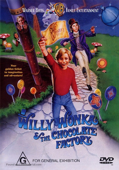 Willy Wonka &amp; the Chocolate Factory - Australian Movie Cover