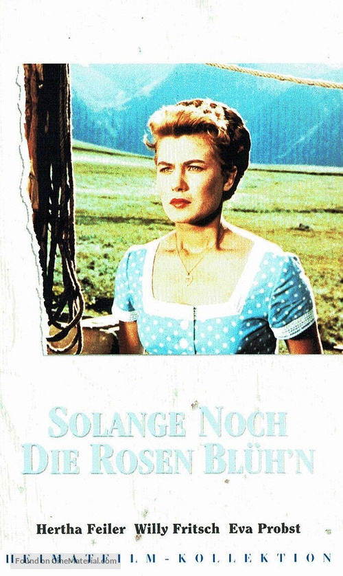 Solange noch die Rosen bl&uuml;h&#039;n - German VHS movie cover