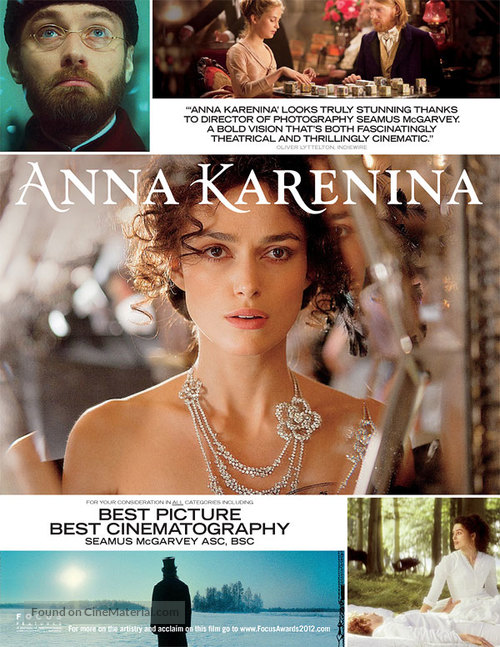 Anna Karenina - For your consideration movie poster
