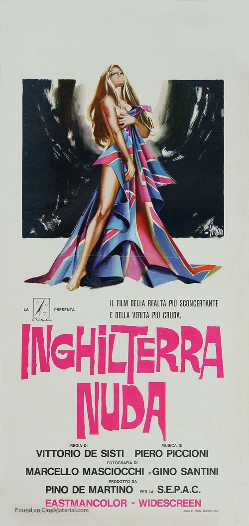 Inghilterra nuda - Italian Movie Poster