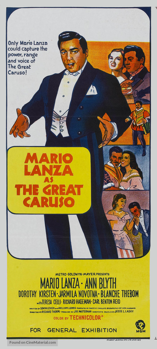 The Great Caruso - Australian Movie Poster