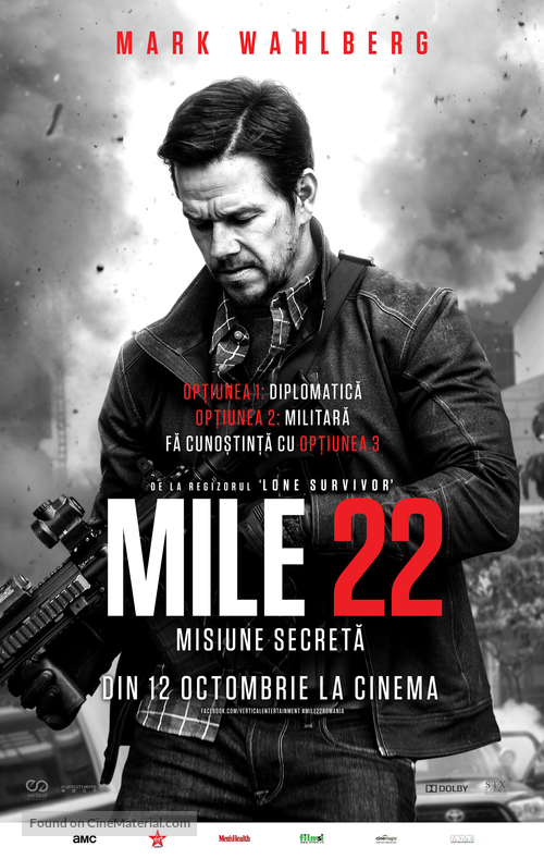 Mile 22 - Romanian Movie Poster