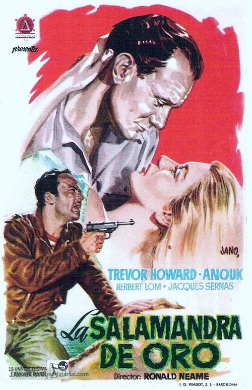 Golden Salamander - Spanish Movie Poster