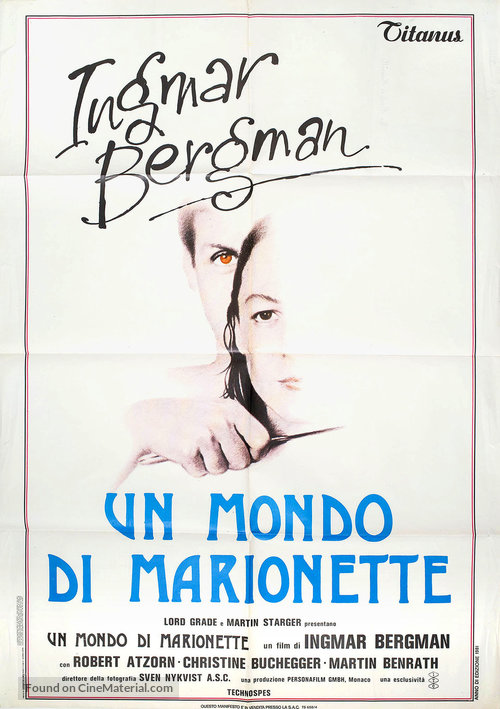 Aus dem Leben der Marionetten - Italian Movie Poster