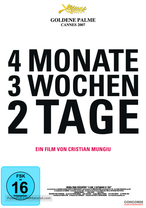 4 luni, 3 saptamini si 2 zile - German Movie Cover
