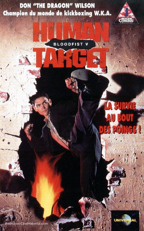 Bloodfist V: Human Target - French VHS movie cover