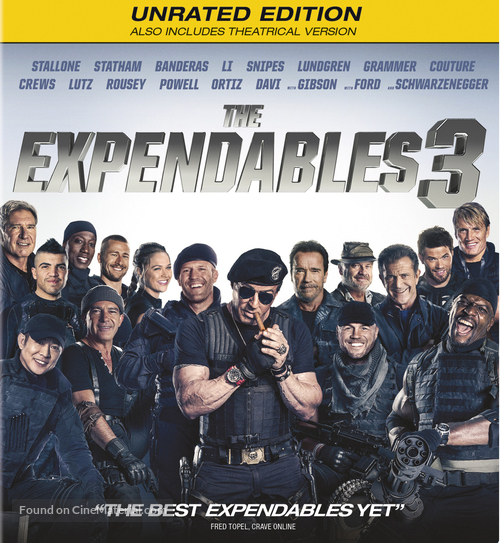 The Expendables 3 - Blu-Ray movie cover