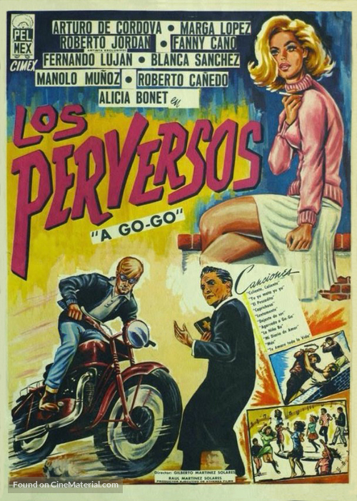 Los perversos - Mexican Movie Poster