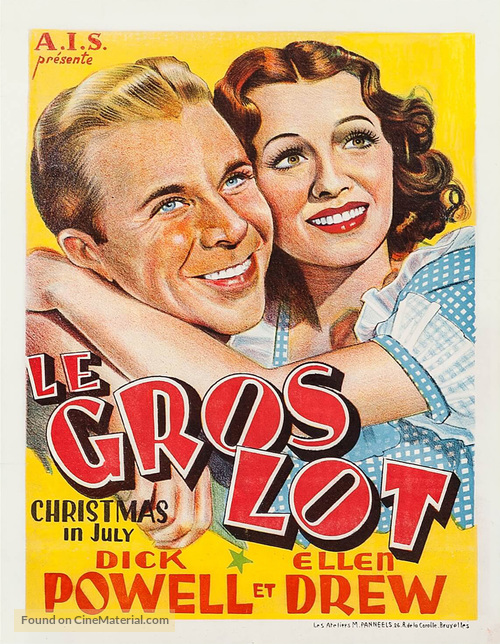 Christmas in July - Belgian Movie Poster