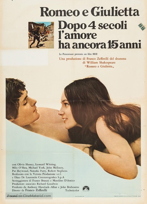 Romeo and Juliet - Italian Movie Poster