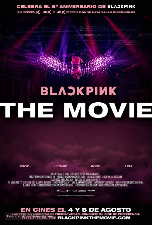 Blackpink: The Movie - Spanish Movie Poster