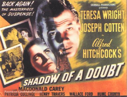 alfred hitchcock movie poster shadow of a doubt