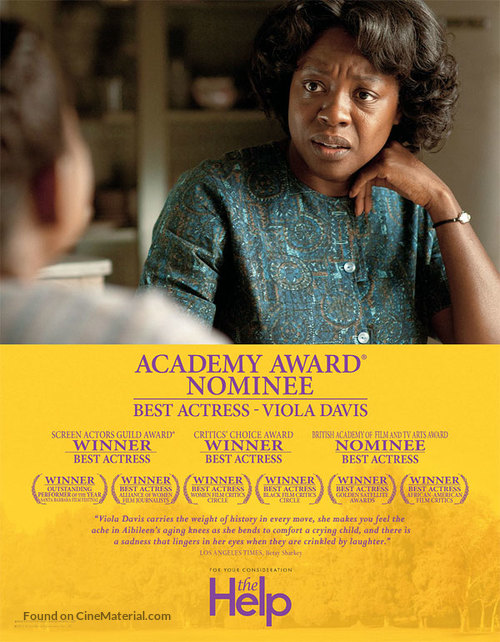 The Help - For your consideration movie poster