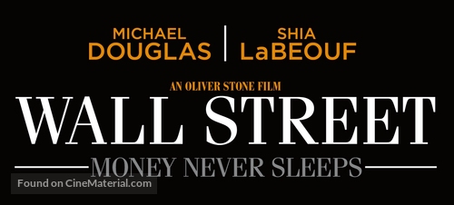 Wall Street: Money Never Sleeps - Logo