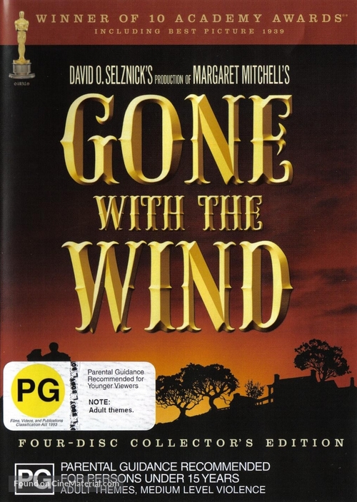 Gone with the Wind - Australian Movie Cover