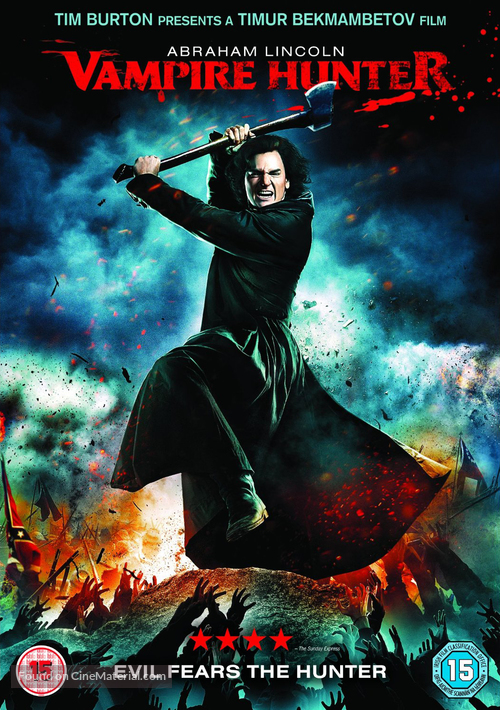 Abraham Lincoln: Vampire Hunter - British DVD movie cover