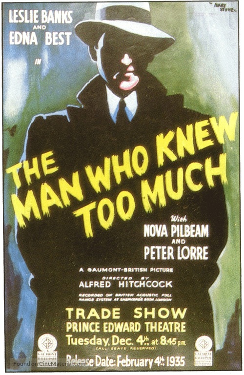 The Man Who Knew Too Much - Movie Poster