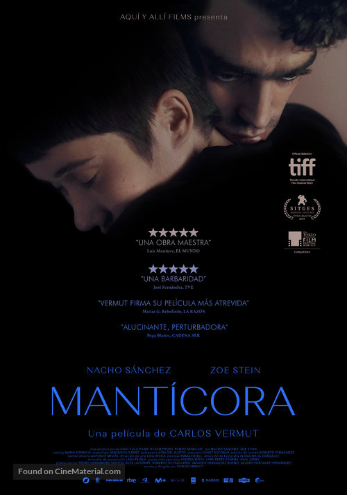 Mant&iacute;cora - Spanish Movie Poster