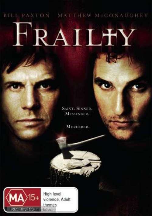 Frailty - Australian DVD movie cover