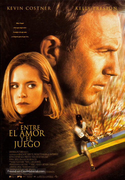 For Love of the Game - Spanish Movie Poster
