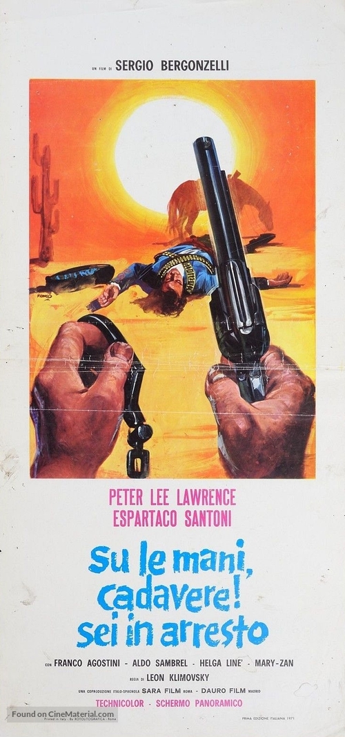 Su le mani, cadavere! Sei in arresto - Italian Movie Poster