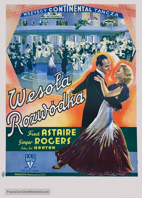 The Gay Divorcee - Polish Movie Poster