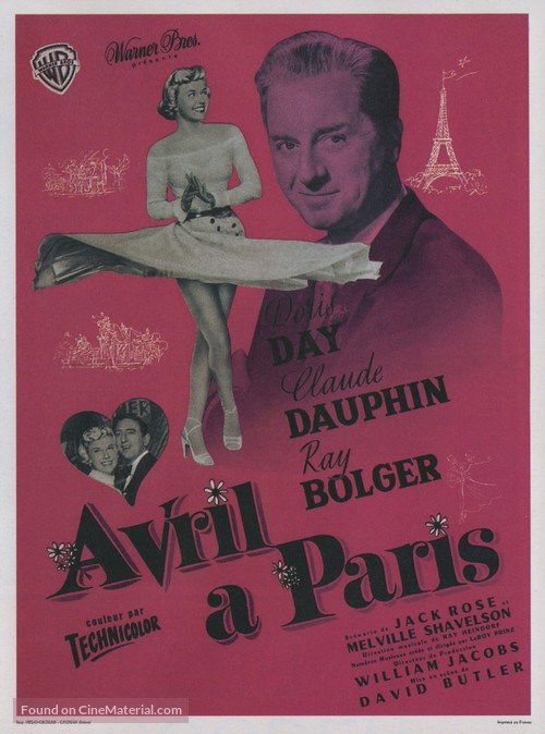 April in Paris - French Movie Poster