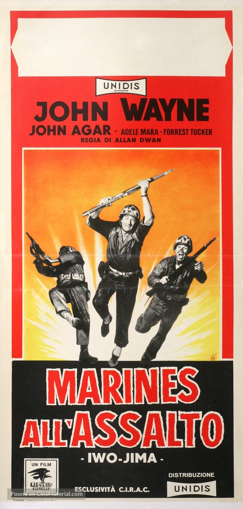 Sands of Iwo Jima - Italian Movie Poster