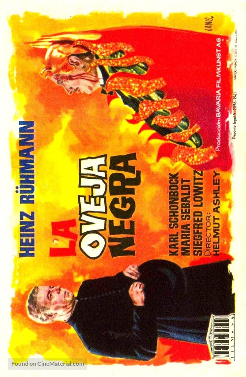Das schwarze Schaf - Spanish Movie Poster