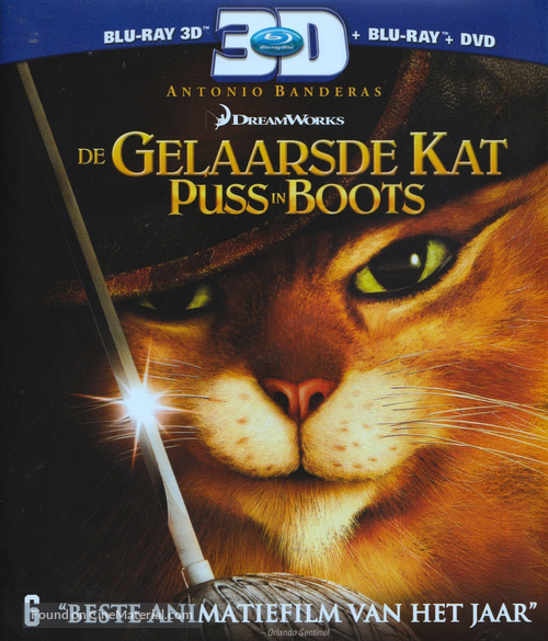 Puss in Boots - Dutch Blu-Ray movie cover