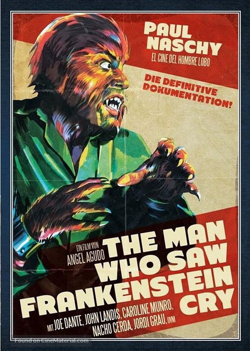 The Man Who Saw Frankenstein Cry - German DVD movie cover