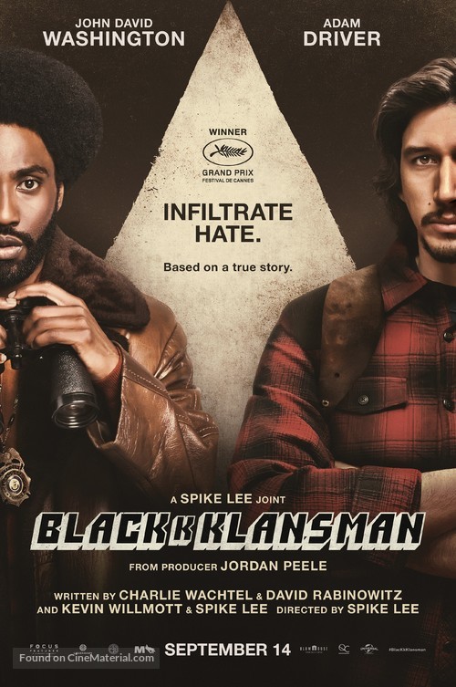 BlacKkKlansman - South African Movie Poster