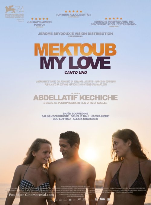 Mektoub, My Love: Canto Uno - Italian Movie Poster