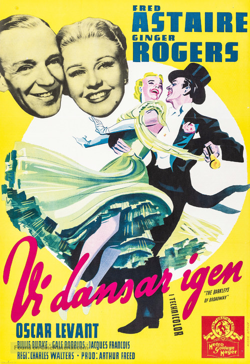 The Barkleys of Broadway - Swedish Movie Poster