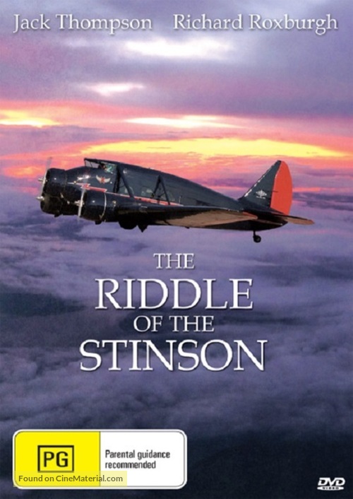 The Riddle of the Stinson - Australian DVD movie cover