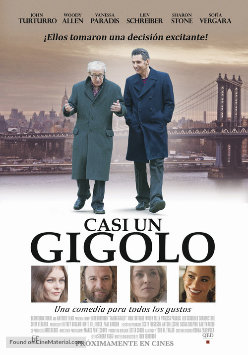 Fading Gigolo - Chilean Movie Poster