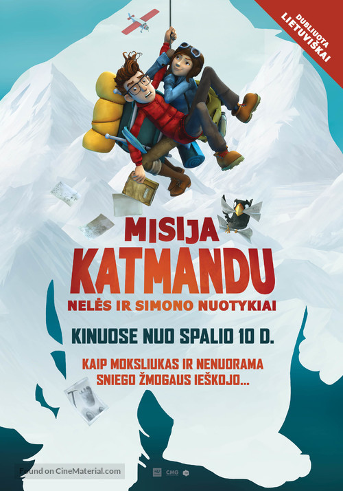 Mission Kathmandu: The Adventures of Nelly &amp; Simon - Lithuanian Movie Poster