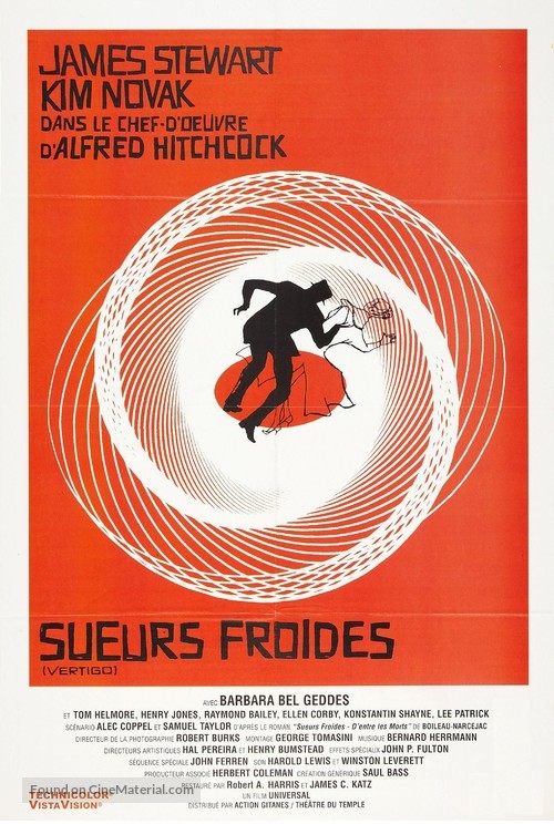 Vertigo - French Movie Poster