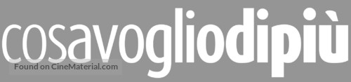 Cosavogliodipi&ugrave; - Italian Logo